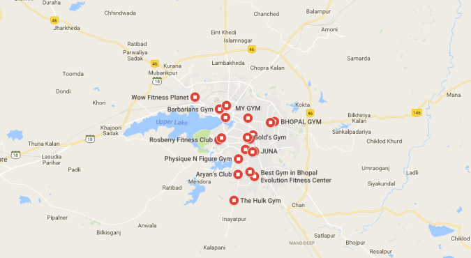 Best Gym & Fitness Centre in Bhopal According to Google Users Review