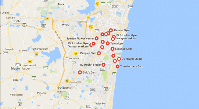 Best Gym & Fitness Centre in Chennai According to Google Users Review