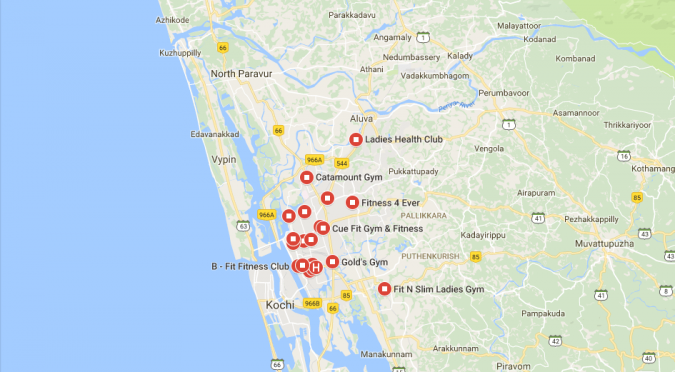Best Gym & Fitness Centre in Kochi According to Google Users Review