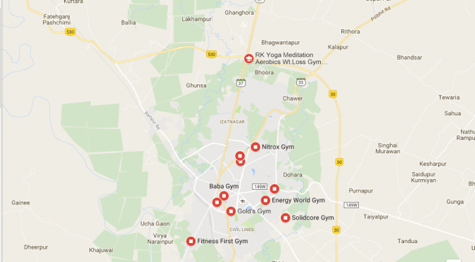 Best Gym & Fitness Centre in Bareilly According to Google Users Review